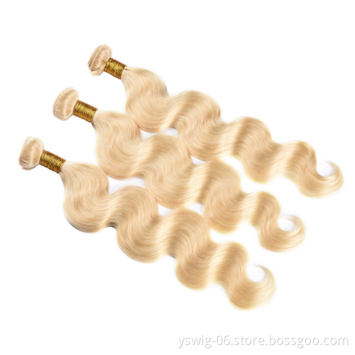Malaysian Body Wave Hair 16 Inch Human Hair Bundles Body Wave 100g  Blonde Body Wave Bundles